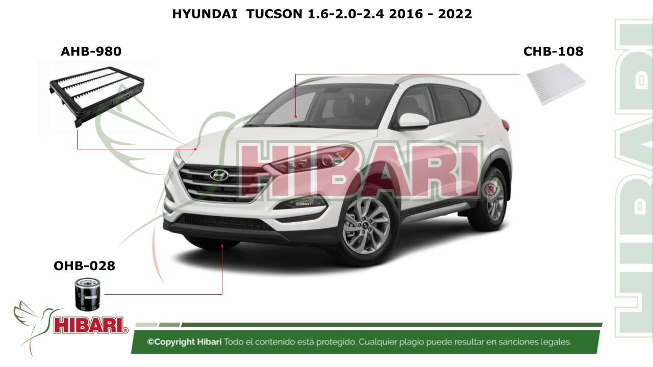 En este momento estás viendo HYUNDAI  TUCSON 1.6-2.0-2.4 2016 – 2022